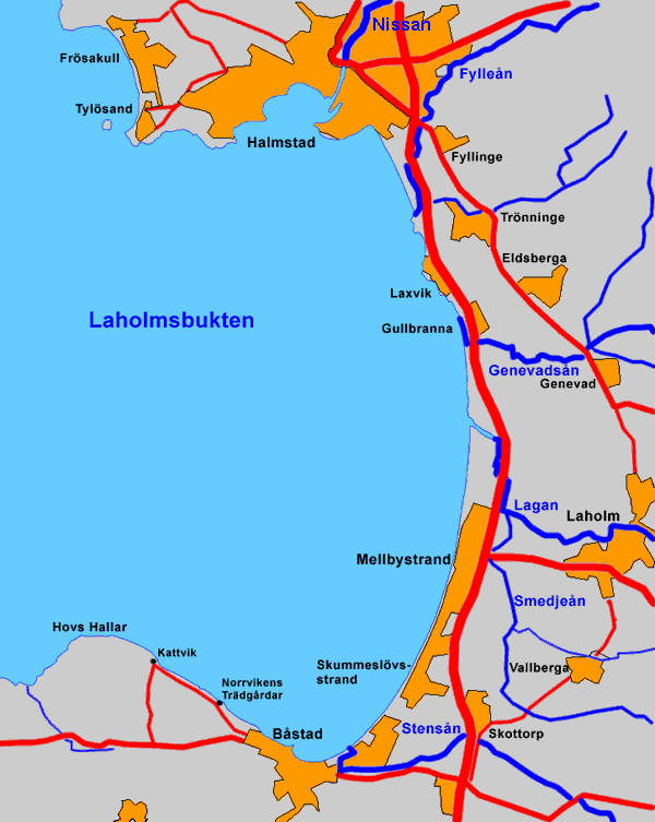 Laholmsbukten, sportfiskeområde i Halland, Skåne